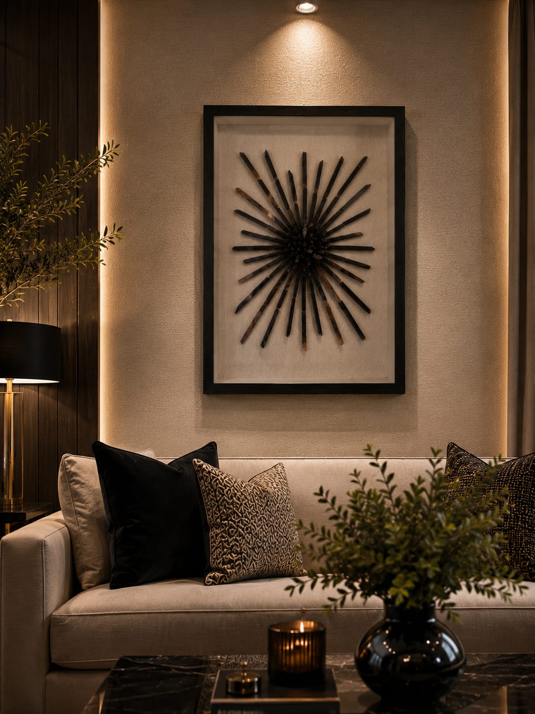 Handcrafted Natural Black Slate Wall Art